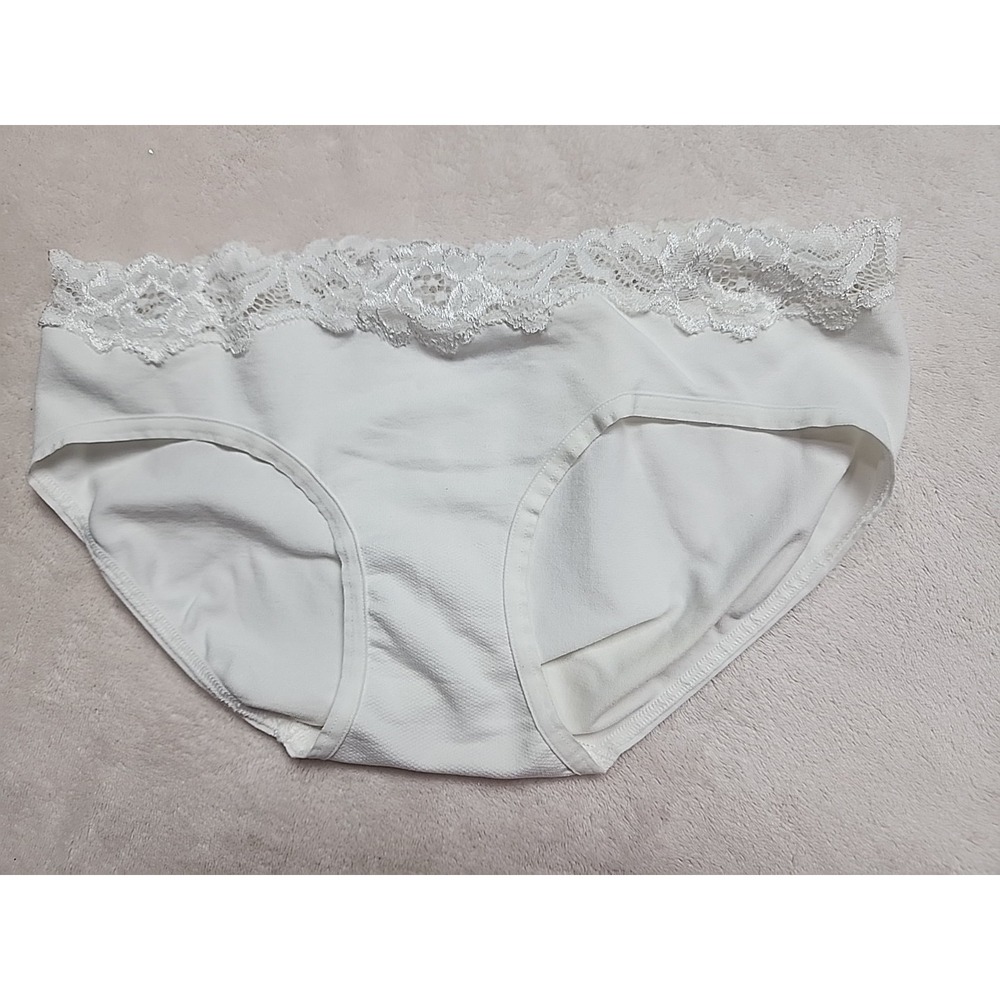 Ambroelle Lace Bikini Panties‎ White NWOT Size 6M